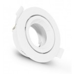 Foco Bascualte empotrar PC Blanco 90mm, para Lámpara GU10/MR16